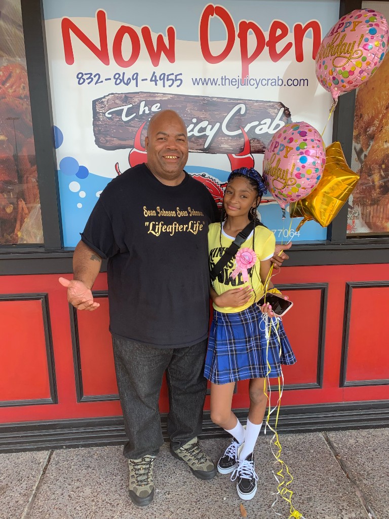 Sean at a child's birthday celebration