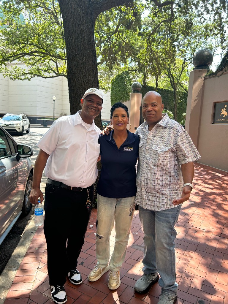 Sean with New Orleans community members
